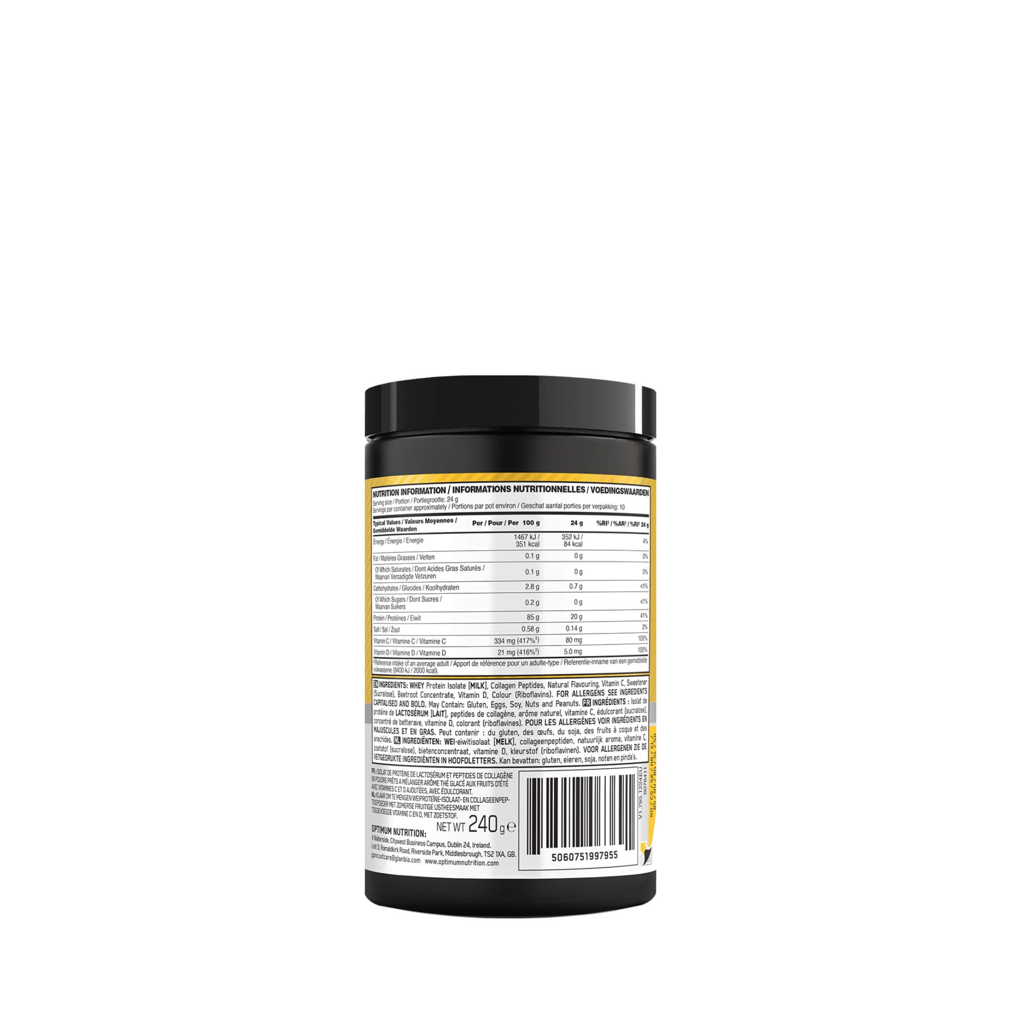Gold Standard Clear Whey + Kollagén