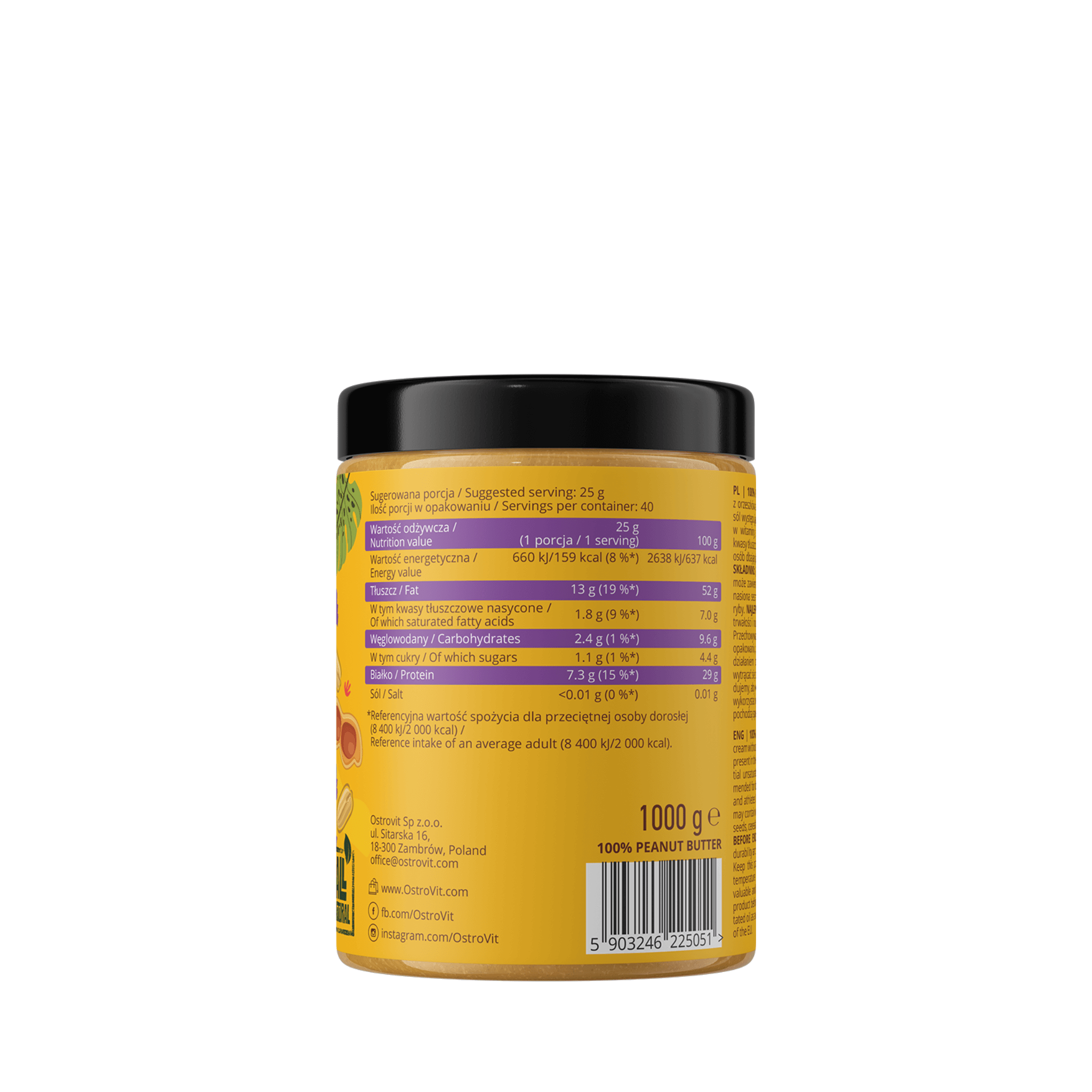 100% Földimogyóróvaj - Peanut Butter