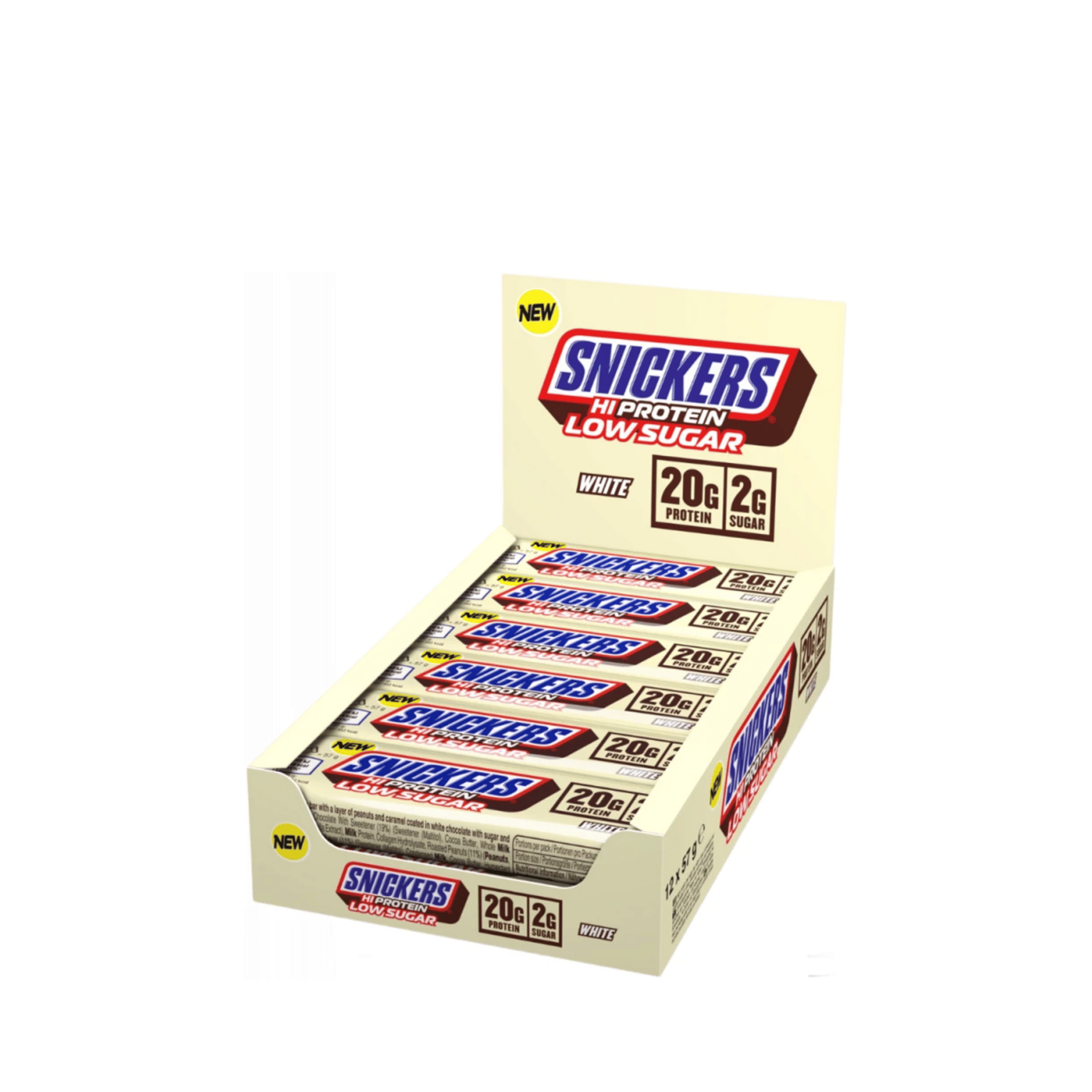 Snickers White alacsony cukortartalmú magas fehérjetartalmú szelet